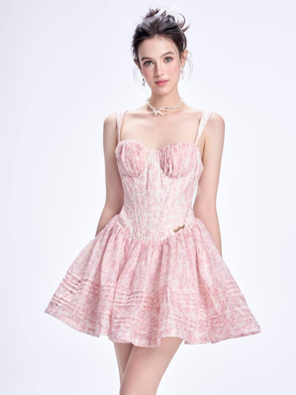 Blush Garden Corset Dress